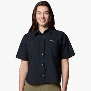 NWT Columbia Brea Falls black button down shirt size XXL